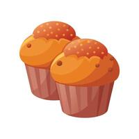 Nutritious Whole Wheat Soft Muffins Recipe vector