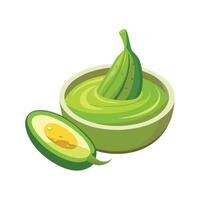 Nutritious Zucchini Puree for Healthy Meals vector