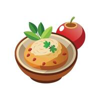 Nutritious Amaranth Apple Cinnamon Mash vector