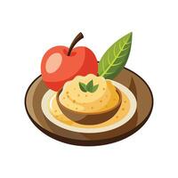 Delicious Amaranth Apple Cinnamon Mash vector