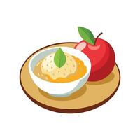 Delicious Amaranth Apple Mash vector