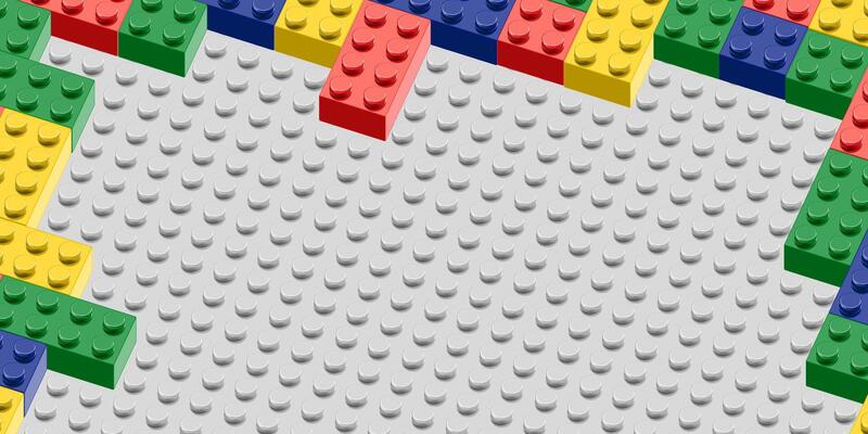 colorful toy brick blocks pattern