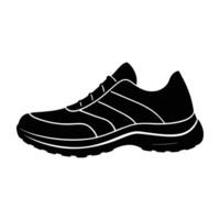 Running shoe featuring sole texture crafted in clean line art vector