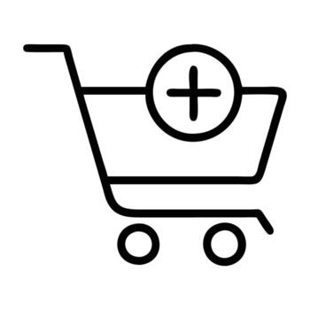 añadir a carro botón comercio electrónico icono vector