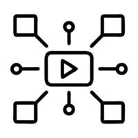 Multi channel content distribution using arrows for clarity in marketing vector