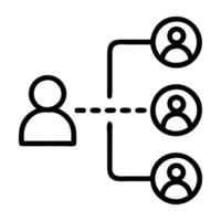 Personalized email sequence icon with user timeline design for engagement vector