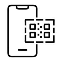 QR code checkout icon for fast secure online payment today vector