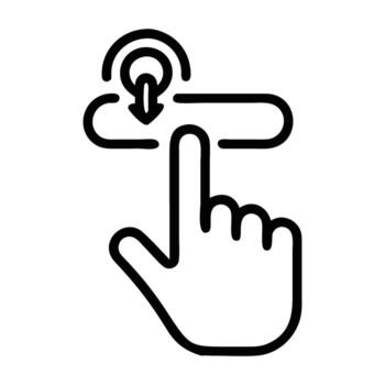 Call to action button finger click icon for engagement today vector