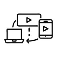 Multi device ad strategy featuring phone tablet and laptop effective vector