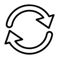 Repost icon with two arrows in round motion design effect vector