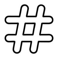 Trending Hashtag Icon vector