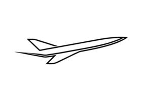 Clean minimalist depiction of airplane wing showcasing aerodynamic design today vector