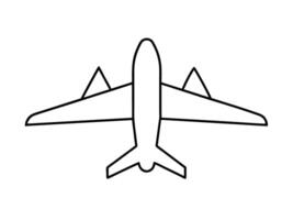 Clean abstract airplane render with elegant lines for smooth flight vector