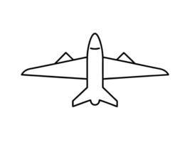 Clean abstract airplane render highlighting dynamic flight and modern style vector
