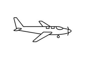 Simple clear line drawing of one engine with modern style vector