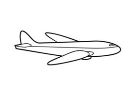 Subtle minimalist airliner outline with retro commercial style for buyers vector