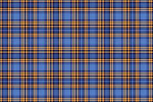Dusty Cobalt Seamless Tartan with Soft Tangerine accents Background vector