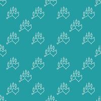 Minimalistic Heart over Trading Chart Finance and Emotion Combined linear seamless pattern vector