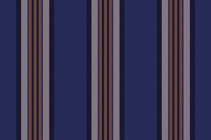 Flank seamless vertical background, advertising stripe texture. Cobby textile pattern fabric lines in blue and black colors. vector