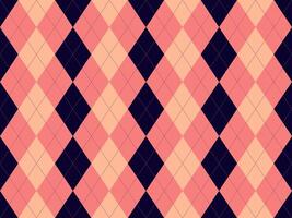 Elegant argyle pattern in coral and navy. Perfect for textiles, fashion, websites, or branding. vector