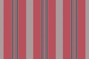 Vnline textile stripe lines, graph seamless pattern fabric. Pelvet background texture vertical in red and teal colors. vector