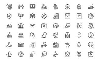 Social Policy Icon Set Package - High-Quality Graphics for Community, Inclusion, and Advocacy-Themed Projects vector