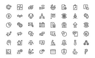 Versatile Project Management Icons package - Designed for Task Management, Scheduling, and Team Tools vector
