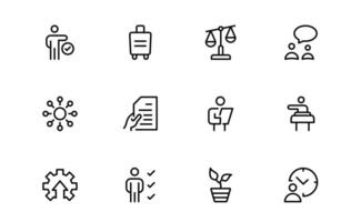 Social Policy Icon Set - High-Quality Graphics for Community, Inclusion, and Advocacy vector