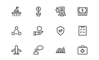 Social Policy Icon Set collection - High-Quality Graphics for Community, Inclusion vector