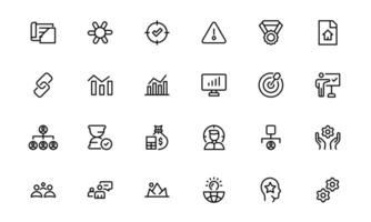 Versatile Project Management Icons set collection - Designed for Task Management, Scheduling, and Team Tools vector