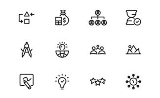 Versatile Project Management Icons pack - Designed for Task Management, Scheduling vector