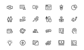 Versatile Project Management Icons bundle up - Designed for Task Management, Scheduling, and Team Tools vector