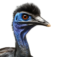 Vibrant Red And Blue Bird Head Transparent Background png
