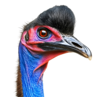 Exotic Tropical Bird Close Up Transparent Background png