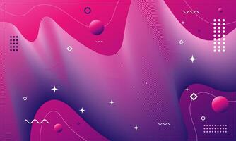 Abstract purple wave background of horror color palette. vector
