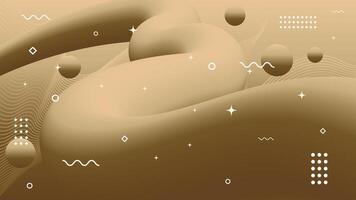 Abstract chocolatte wave background of earth color palette. vector