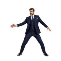 A man in a suit is posing for a photo png