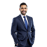 A man in a suit and tie standing in front of a black background png
