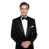 A man in a tuxedo posing for a photo png