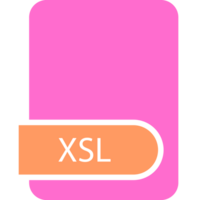 Xsl File Format Icon With Contour png