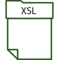 Xsl File Format Minimal Icon With Thick Outline png