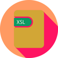 Xsl File Icon Black Shadow With Rounded Corners In Circular Shape png