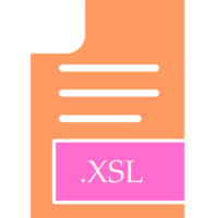 Xsl File Format Icon Fill Inside png