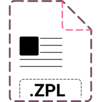 Zpl File Icon Minsk Dashed Rounded Outline png