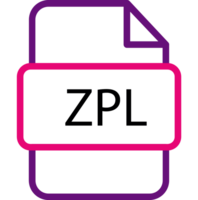 Zpl File Icon With Bold Outline png