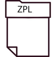 Zpl File Format Minimal Icon With Thick Outline png