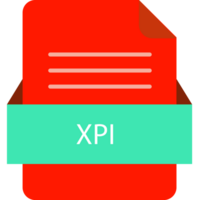 Xpi File Icon With Color And Rounded Corners And Folded Doc png