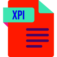 Xpi File Icon With Dark Color And Folded Doc png