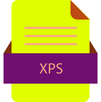 Xps File Icon With Color And Rounded Corners And Folded Doc Design Element png