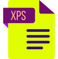 Xps File Icon With Dark Color And Folded Doc Design Element png